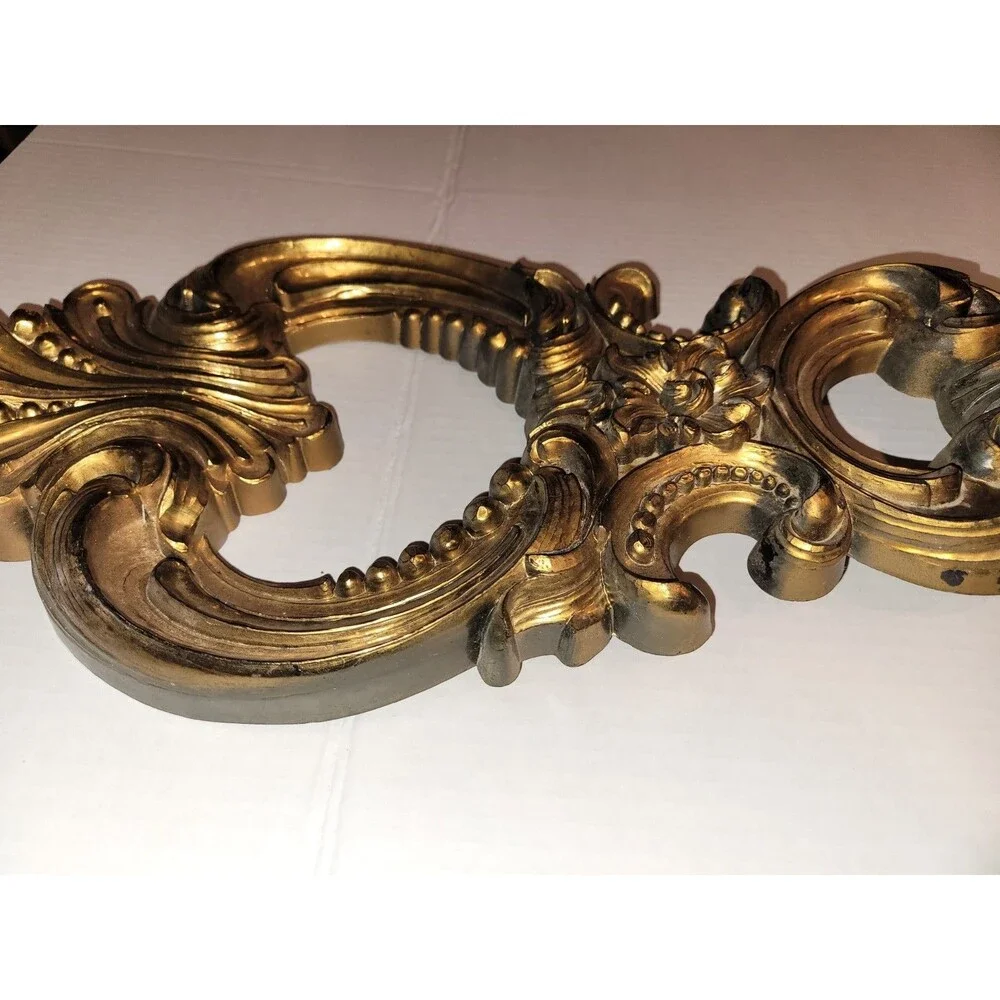 Syroco Rococo Ornate Gold Plastic Wall Frame 25x9, Oval 1-Photo